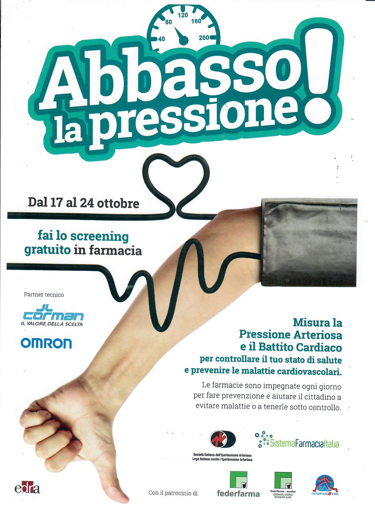 ABBASSO LA PRESSIONE Farmacia Roggia